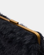 SEFINA FAUX FUR BAG BLACK  Famous | Online Store