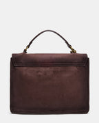 THEIA SUEDE BAG CHOCOLATE  Famous | Online Store