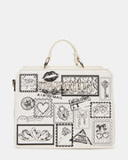 EVELYN STAMP BAG GIFT SET WHITE/MULTI  Famous | Online Store
