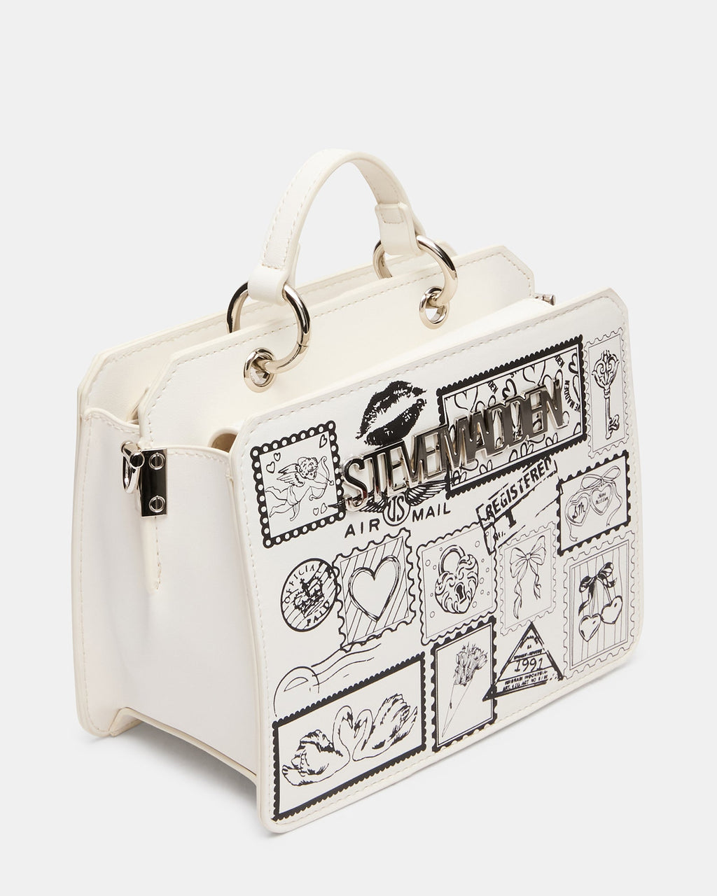 EVELYN STAMP BAG GIFT SET WHITE/MULTI  Famous | Online Store