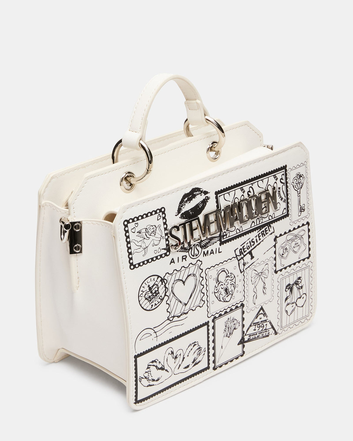 EVELYN STAMP BAG GIFT SET WHITE/MULTI  Famous | Online Store