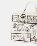 EVELYN STAMP BAG GIFT SET WHITE/MULTI  Famous | Online Store