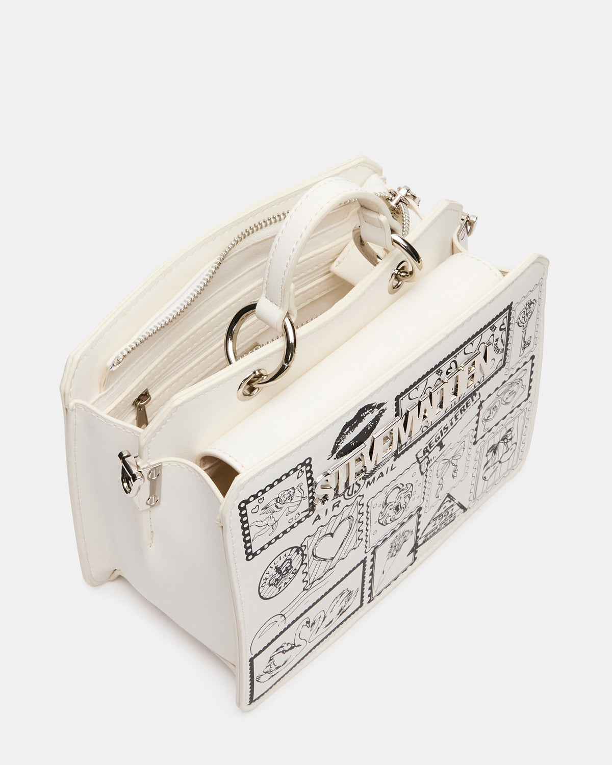 EVELYN STAMP BAG GIFT SET WHITE/MULTI  Famous | Online Store