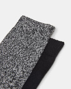 FALL 2 PACK MARLED KNEE HIGH SOCKS BLACK  Famous | Online Store