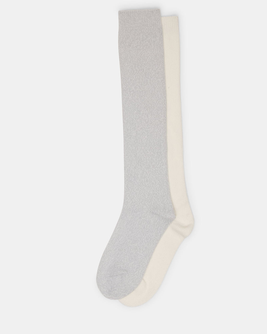 FALL 2 PACK MARLED KNEE HIGH SOCKS LIGHT GREY  Famous | Online Store