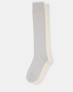 FALL 2 PACK MARLED KNEE HIGH SOCKS LIGHT GREY  Famous | Online Store