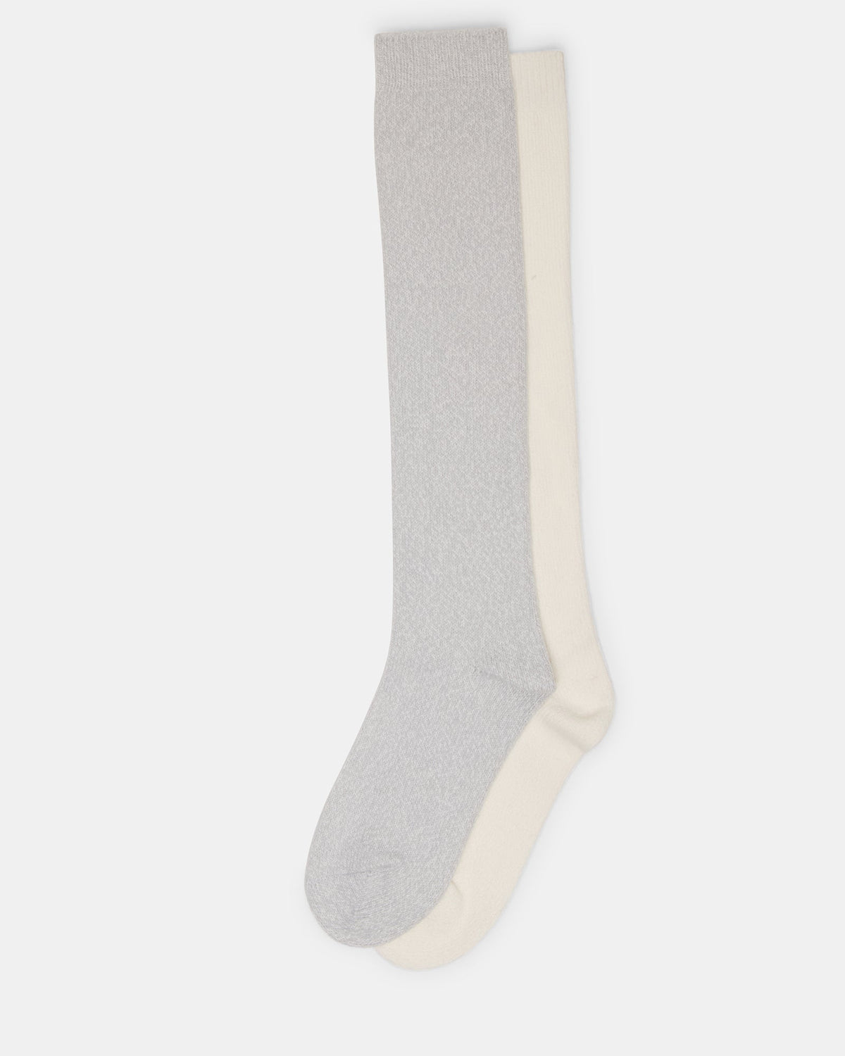 FALL 2 PACK MARLED KNEE HIGH SOCKS LIGHT GREY  Famous | Online Store