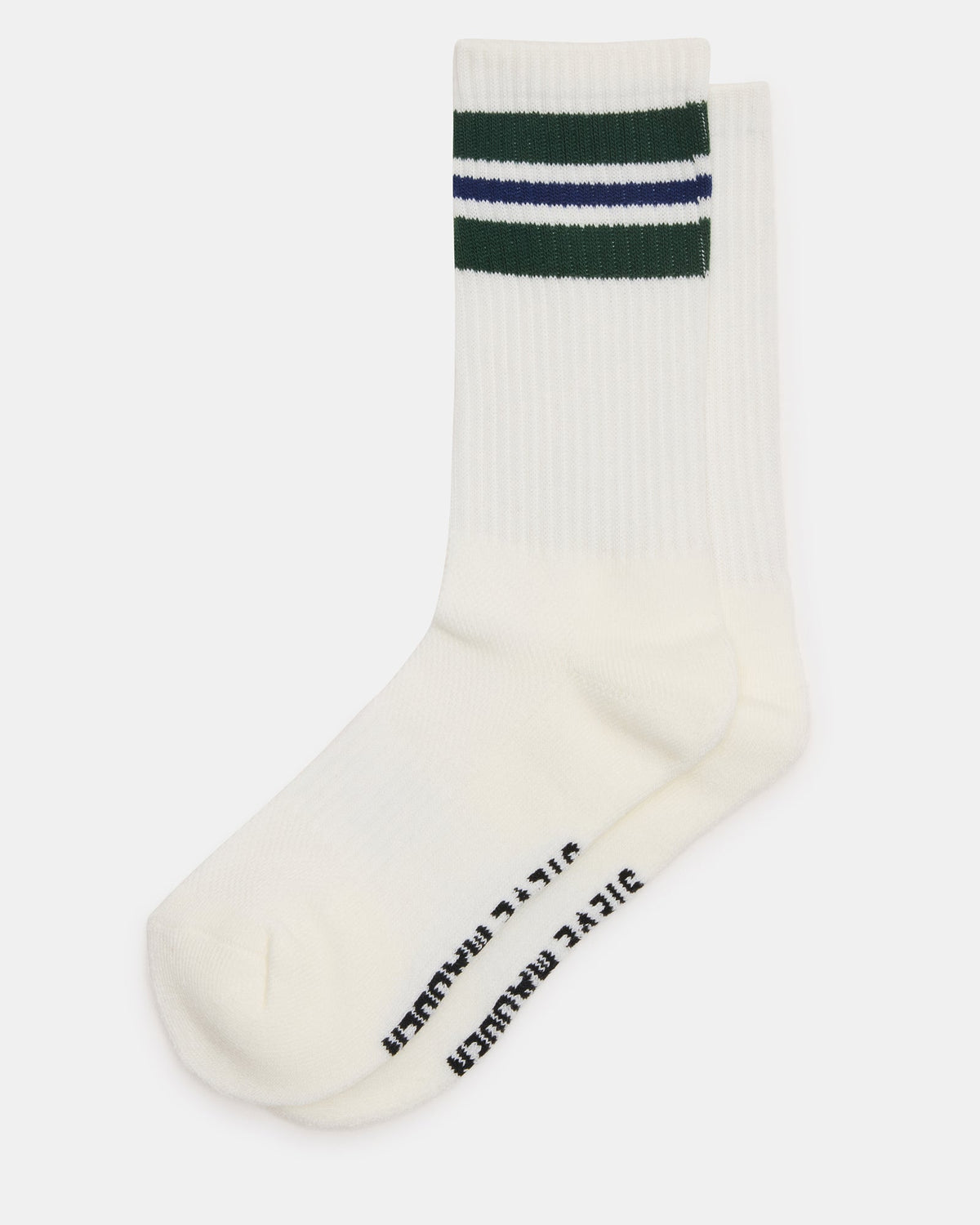 WYNN 2 PACK STRIPE ATHLEISURE SOCKS EGRET  Famous | Online Store