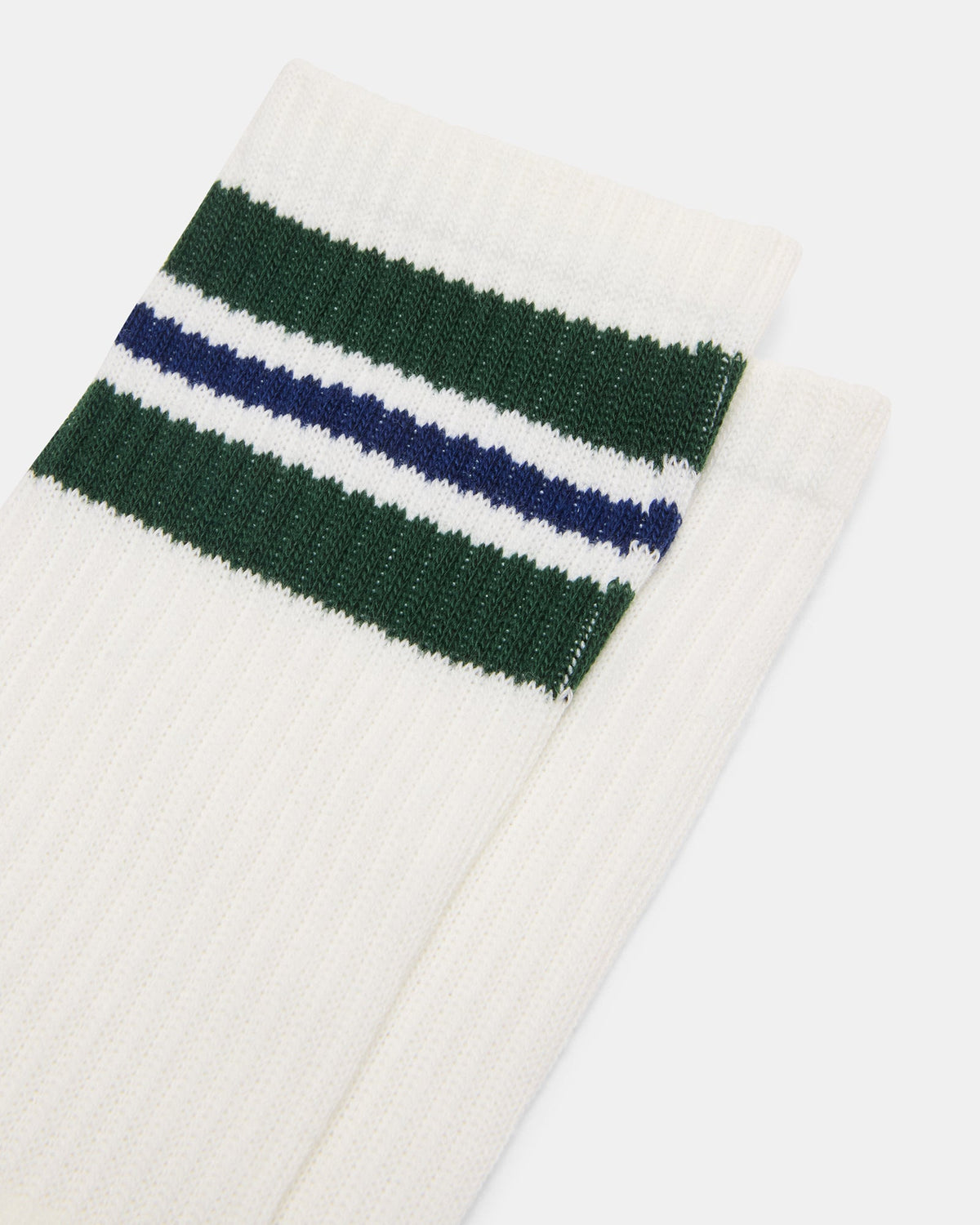WYNN 2 PACK STRIPE ATHLEISURE SOCKS EGRET  Famous | Online Store