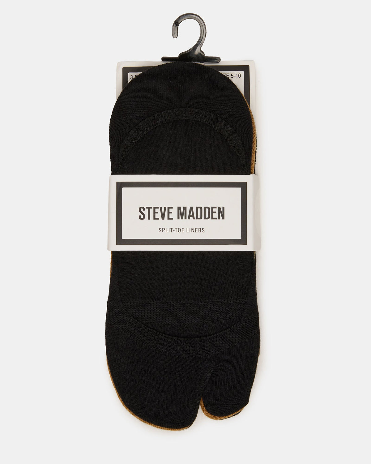 SPLIT TOE LINER SOCKS BLACK/NUDE  Famous | Online Store