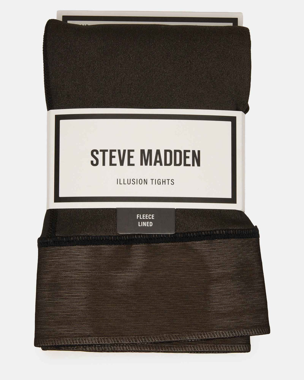 1 PACK FLEECE LINED ILLUSION TIGHTS BLACK