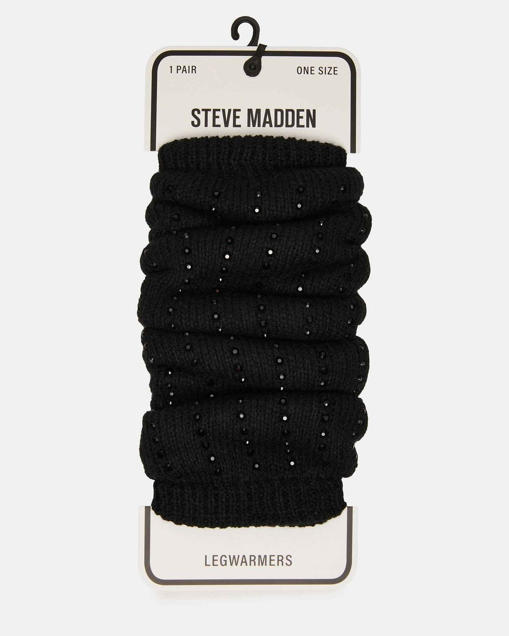 1 PACK CHUNKY CABLE LEG WARMERS BLACK