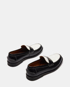 NATAN BLACK/WHITE LEATHER  Famous | Online Store