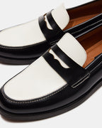 NATAN BLACK/WHITE LEATHER  Famous | Online Store