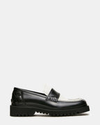VINCENZO BLACK/WHITE LEATHER  Famous | Online Store