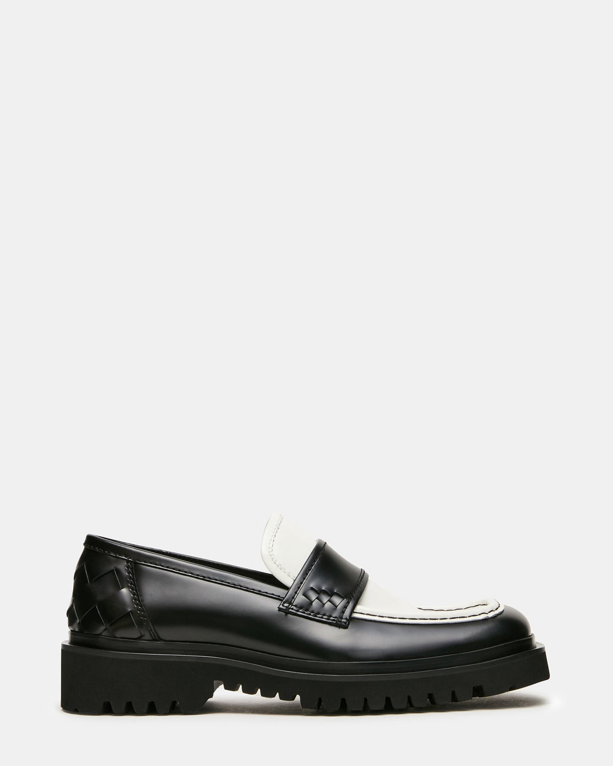 VINCENZO BLACK/WHITE LEATHER  Famous | Online Store