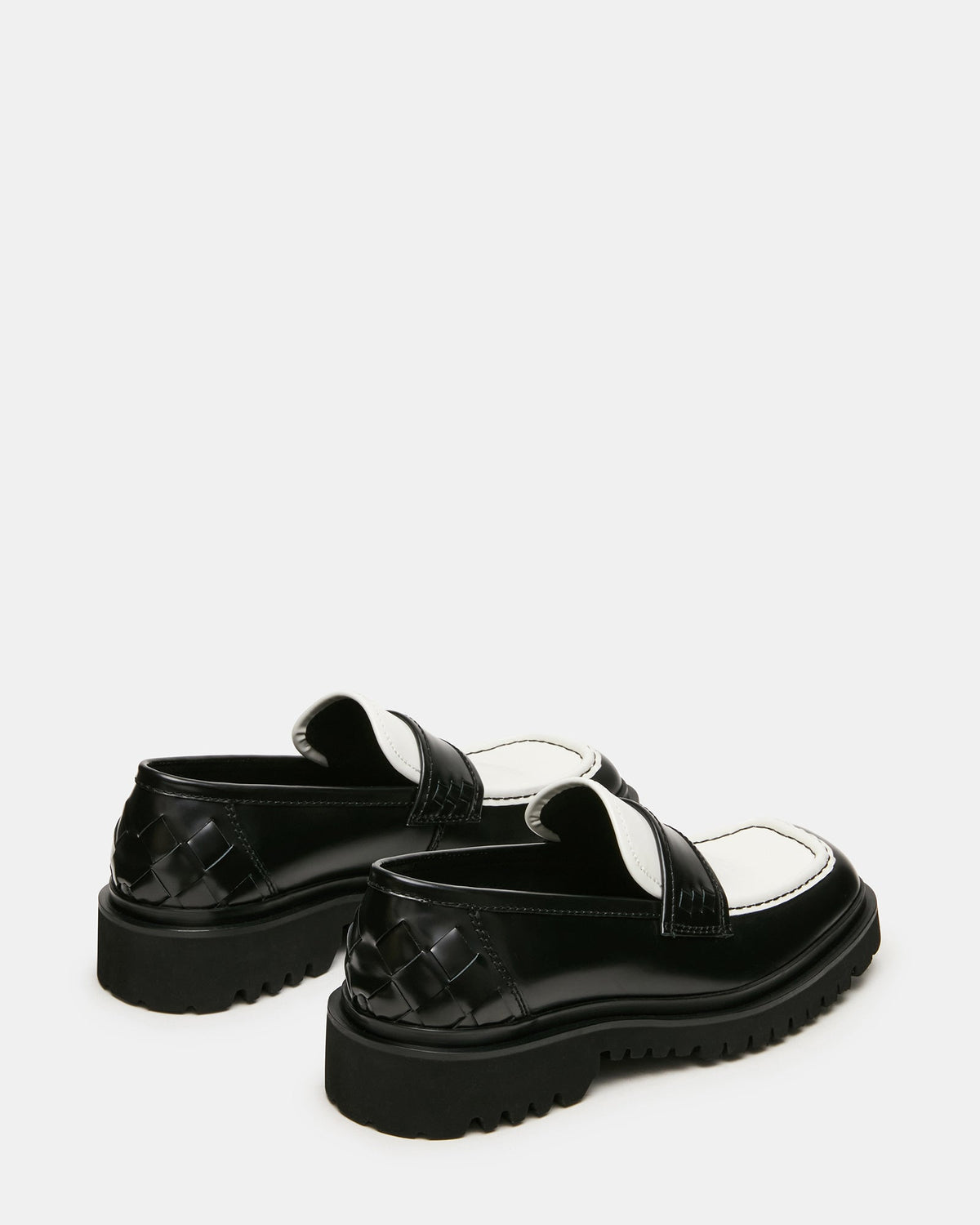 VINCENZO BLACK/WHITE LEATHER  Famous | Online Store