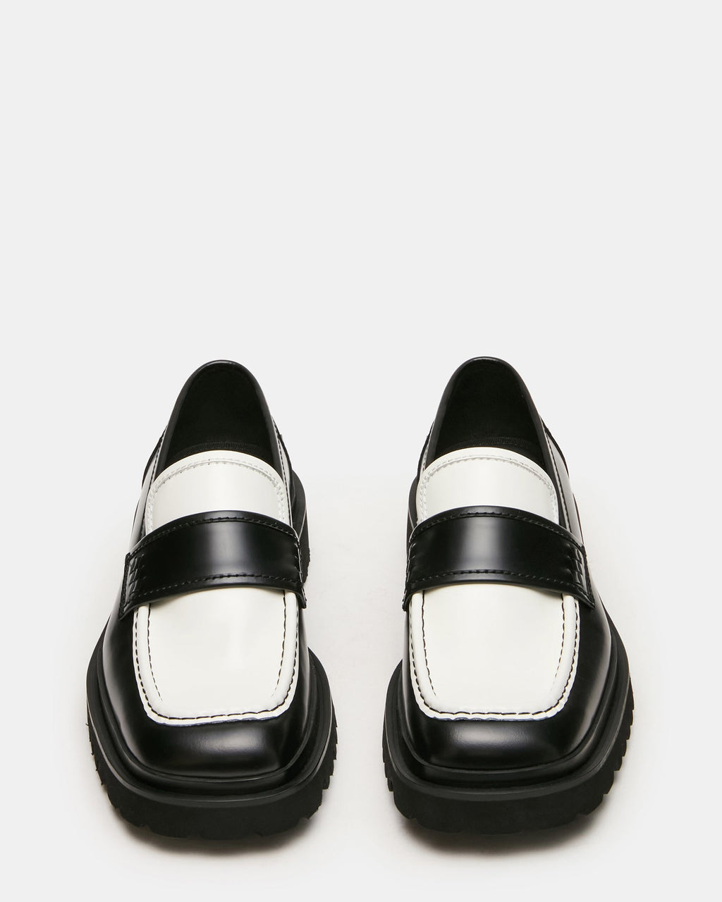 VINCENZO BLACK/WHITE LEATHER  Famous | Online Store