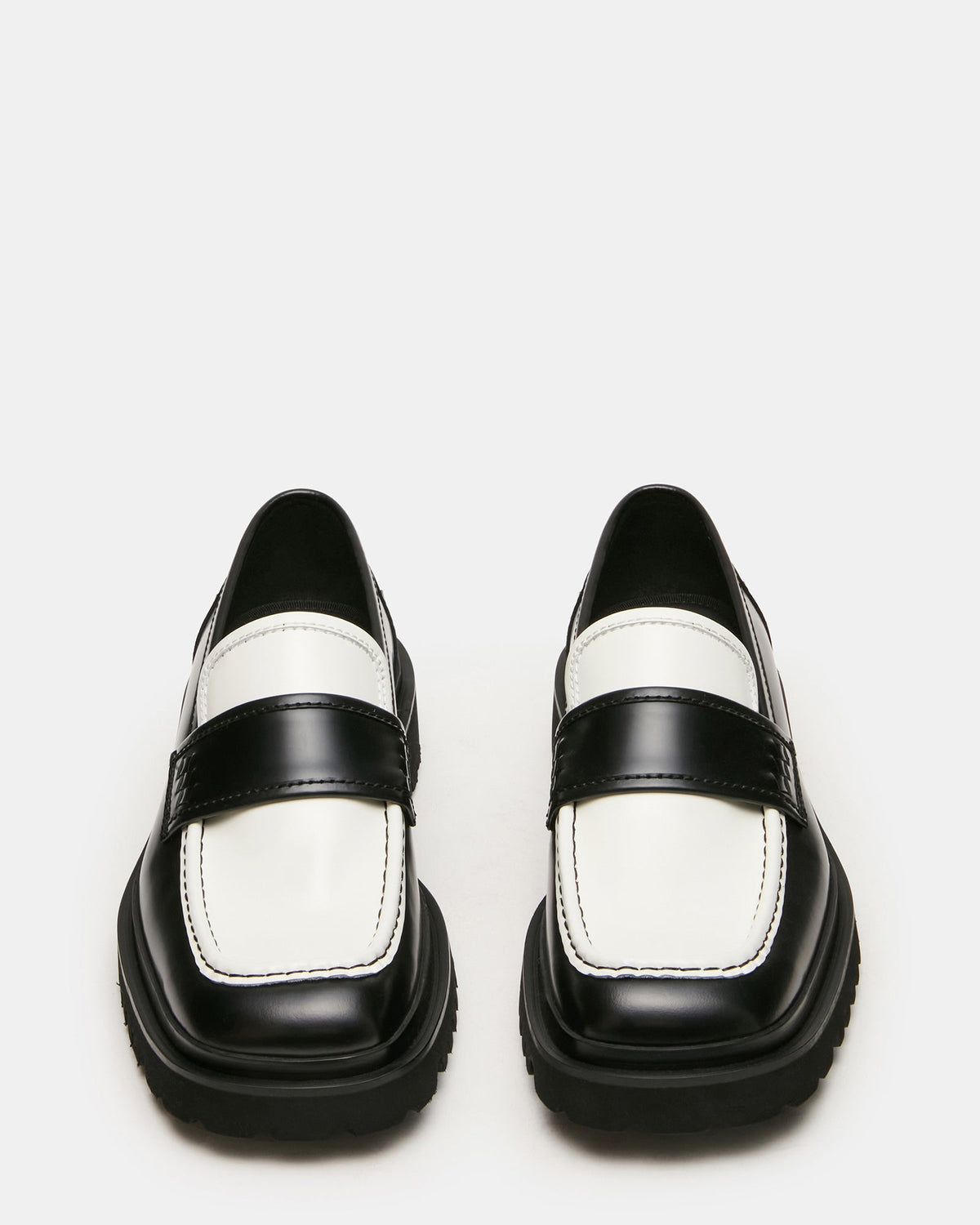 VINCENZO BLACK/WHITE LEATHER  Famous | Online Store