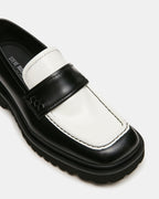 VINCENZO BLACK/WHITE LEATHER  Famous | Online Store