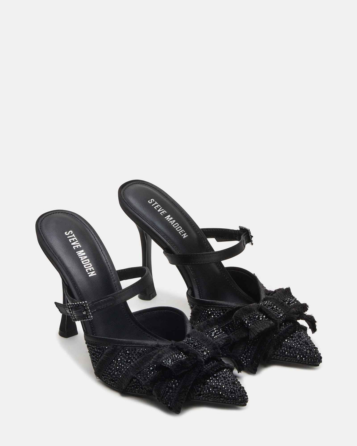 BAYLIN BLACK SATIN RHINESTONES