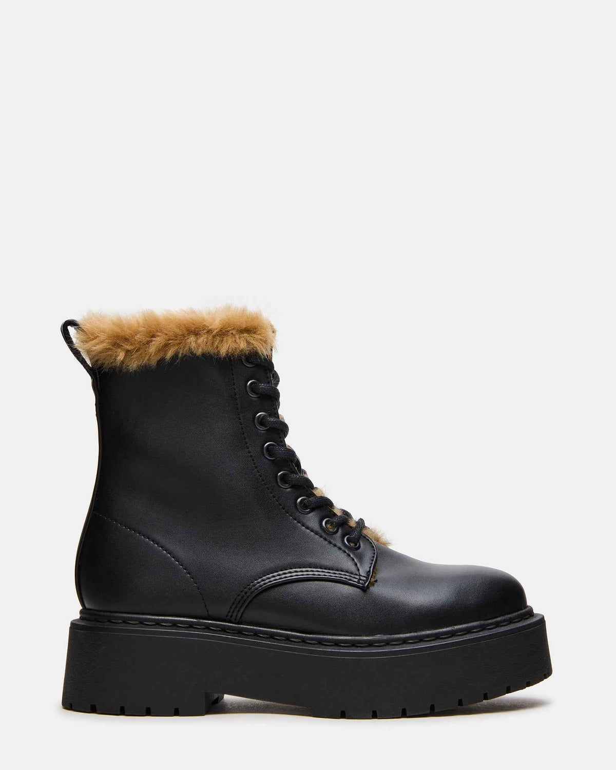 BUFFY FAUX FUR BLACK