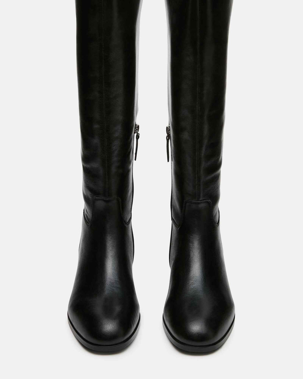 CANTER BLACK LEATHER WIDE CALF