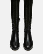 CANTER BLACK LEATHER WIDE CALF