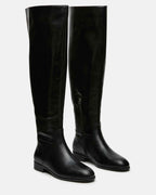 CANTER BLACK LEATHER WIDE CALF