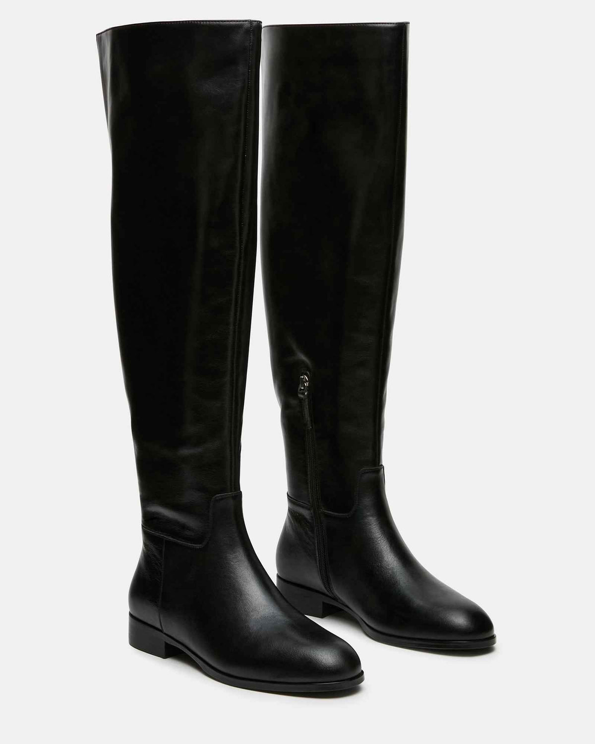 CANTER BLACK LEATHER WIDE CALF
