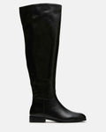 CANTER BLACK LEATHER WIDE CALF
