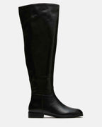 CANTER BLACK LEATHER WIDE CALF