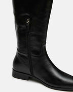 CANTER BLACK LEATHER WIDE CALF
