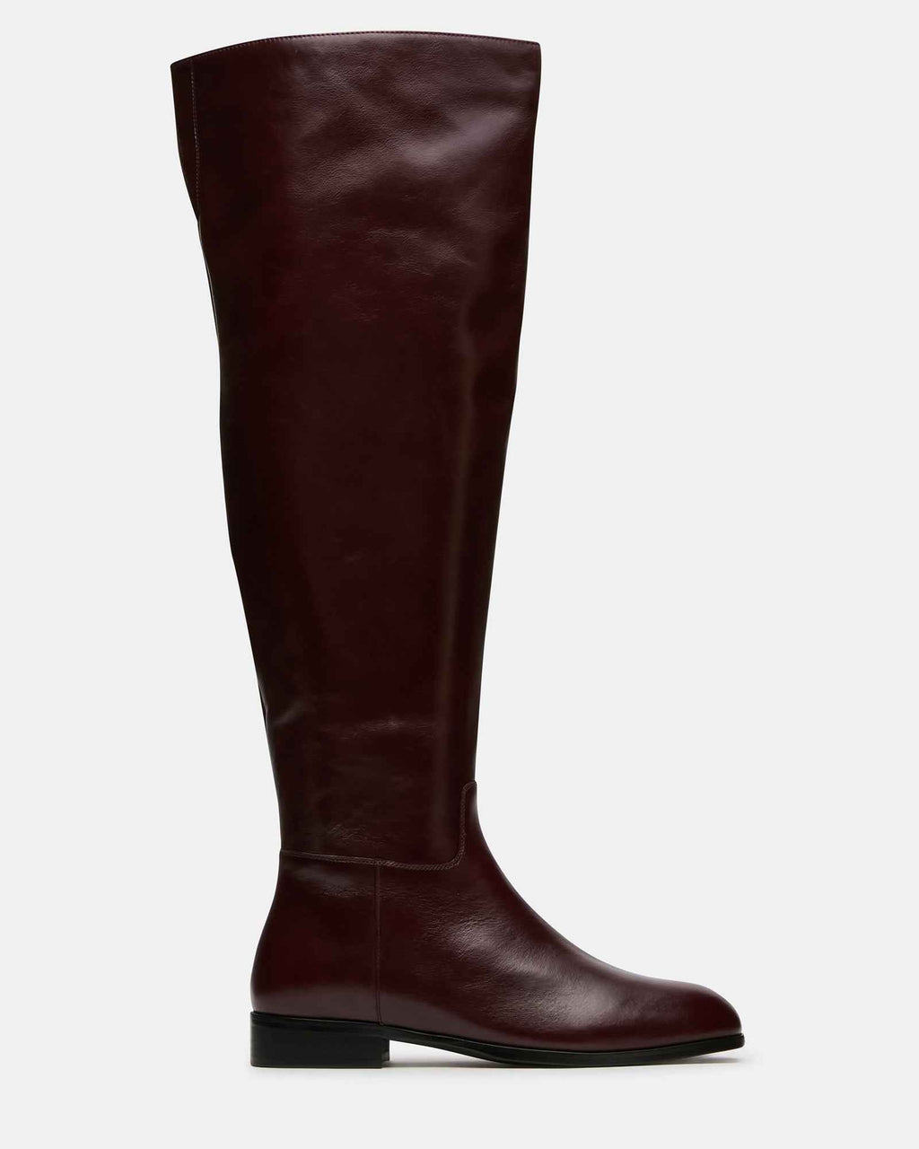 CANTER DARK CHERRY LEATHER WIDE CALF