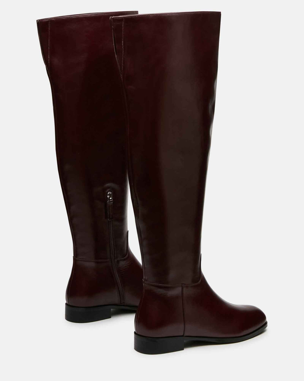 CANTER DARK CHERRY LEATHER WIDE CALF