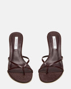 CLARI DARK CHERRY LEATHER