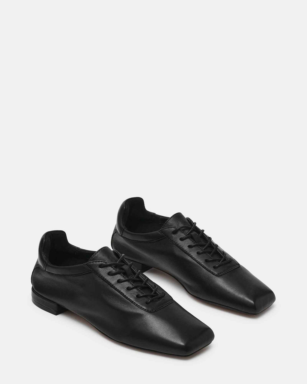 DELPHY LACE-UP BLACK LEATHER