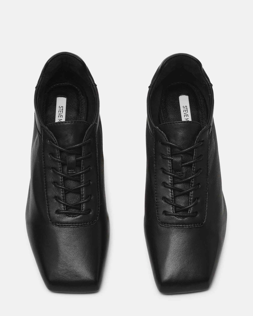 DELPHY LACE-UP BLACK LEATHER