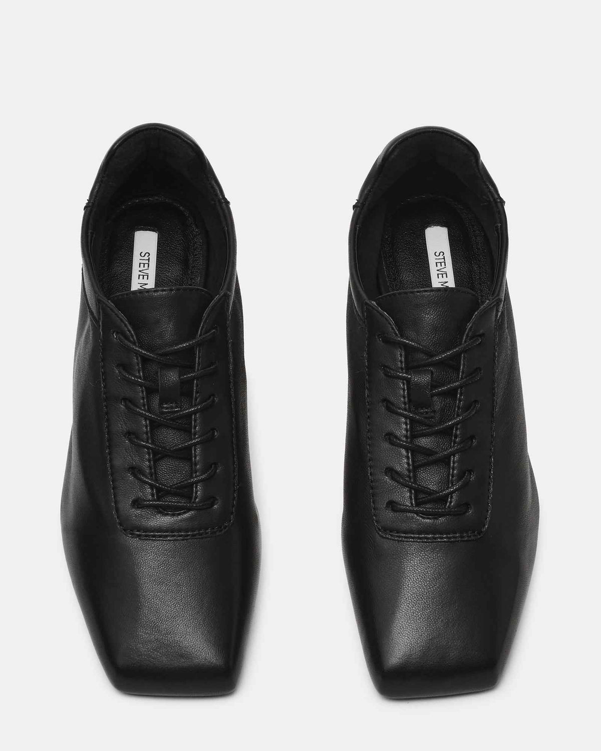 DELPHY LACE-UP BLACK LEATHER