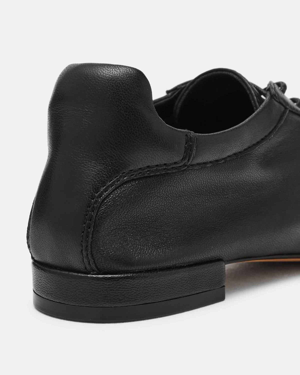 DELPHY LACE-UP BLACK LEATHER