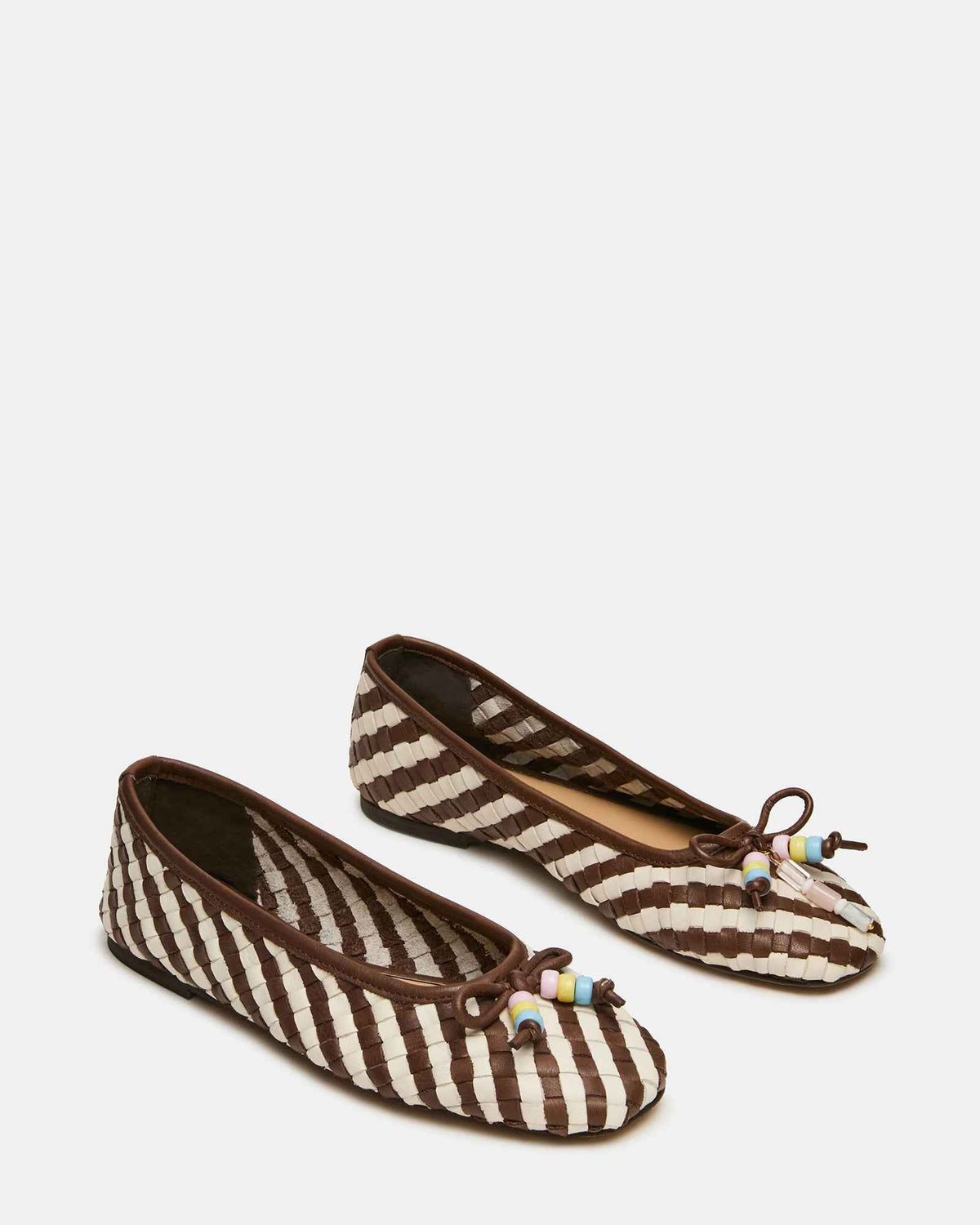 DIVY WHITE/BROWN LEATHER