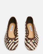 DIVY WHITE/BROWN LEATHER
