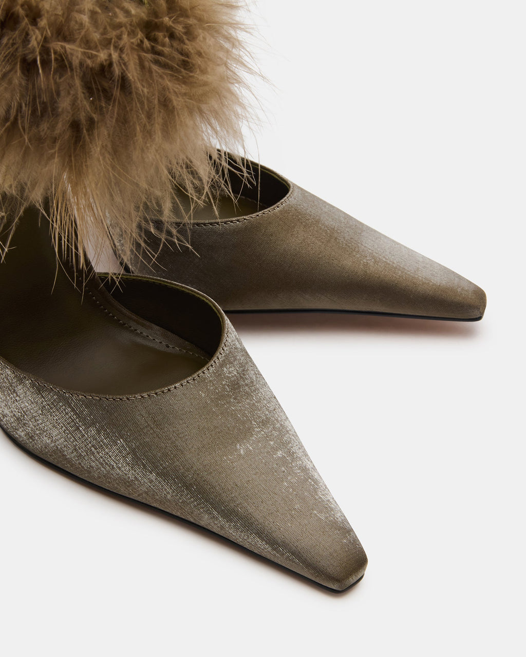 ELUSIVE OLIVE SATIN  Famous | Online Store