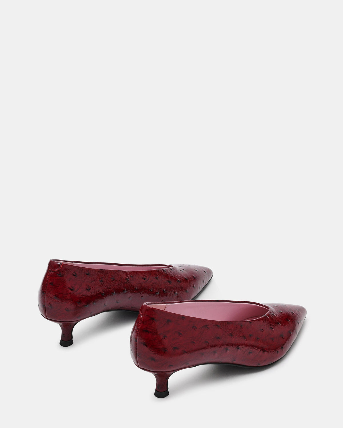 JAFFA OSTRICH DARK CHERRY LEATHER  Famous | Online Store