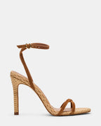 JYPSEY CHESTNUT SUEDE RAFFIA  Famous | Online Store