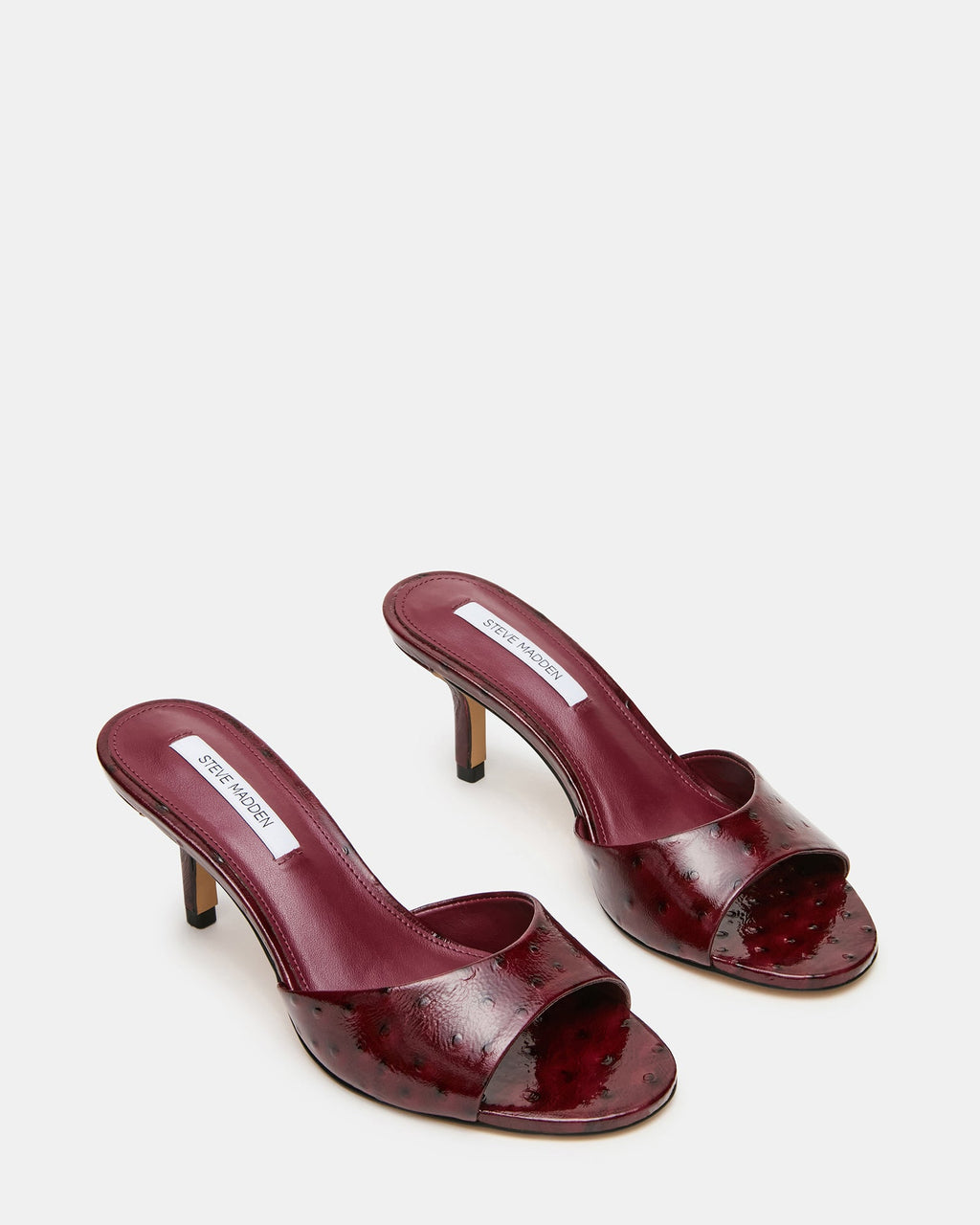 KENDRIX OSTRICH DARK CHERRY LEATHER  Famous | Online Store