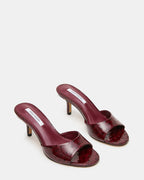 KENDRIX OSTRICH DARK CHERRY LEATHER  Famous | Online Store