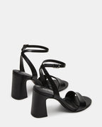 LARAH BLACK LEATHER  Famous | Online Store