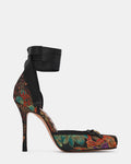 LARINA BLACK MULTI BROCADE  Famous | Online Store