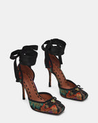 LARINA BLACK MULTI BROCADE  Famous | Online Store